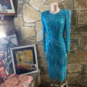 Twilight Connection Silk Sequin Dress